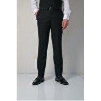  Slım Petek Desenlı Siyah Kumaş Pantolon