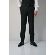  Slım Petek Desenlı Siyah Kumaş Pantolon